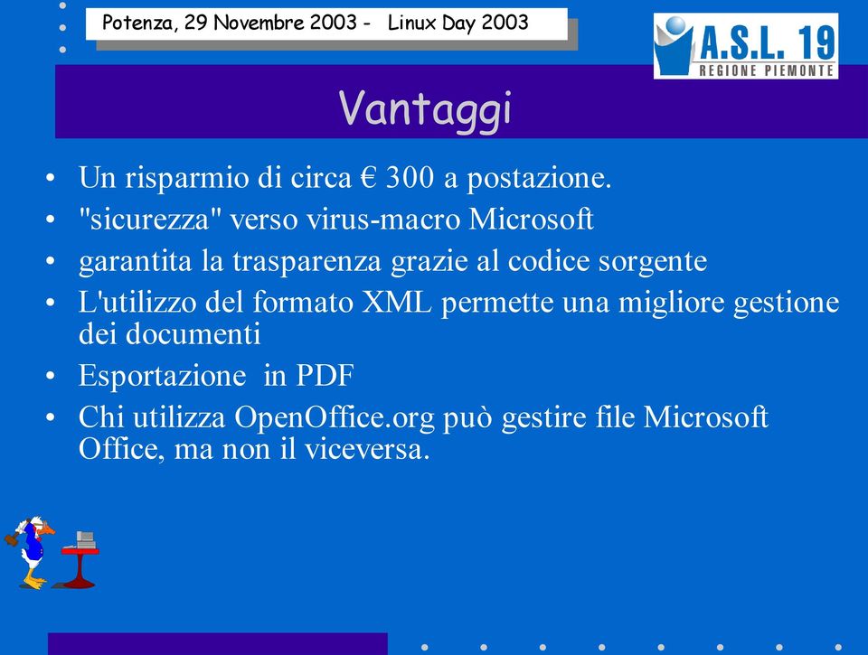 codice sorgente L'utilizzo del formato XML permette una migliore gestione dei