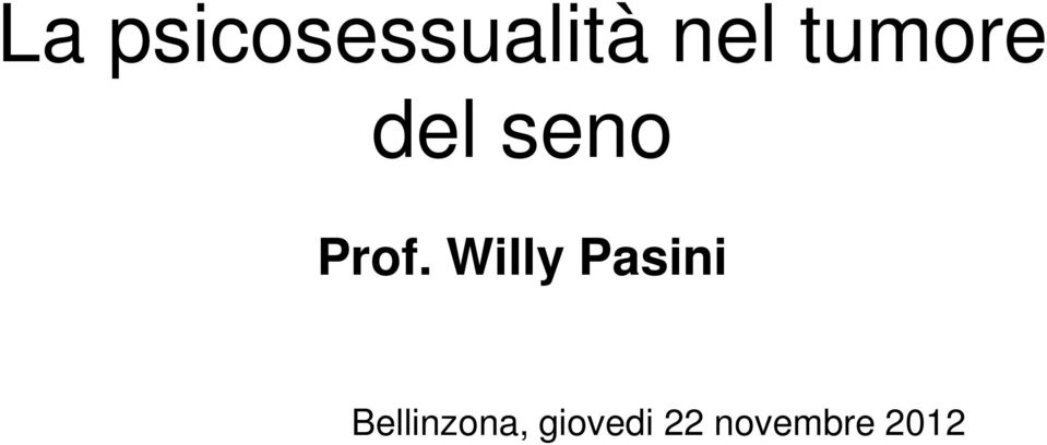 Willy Pasini