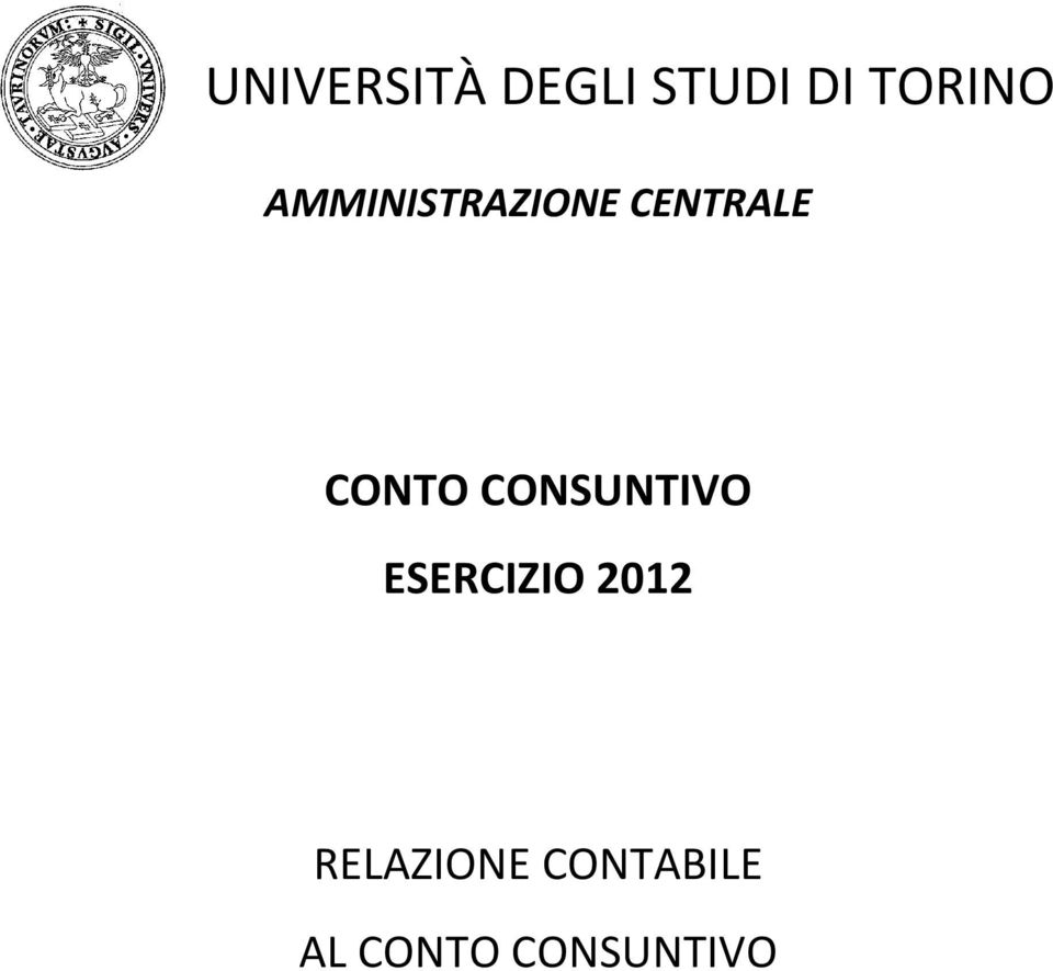 CONSUNTIVO ESERCIZIO 2012