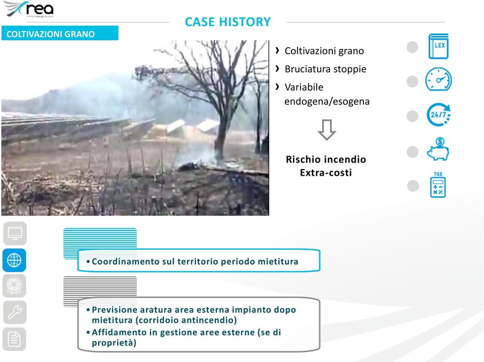 territorio periodo mietitura Previsione aratura area esterna impianto dopo