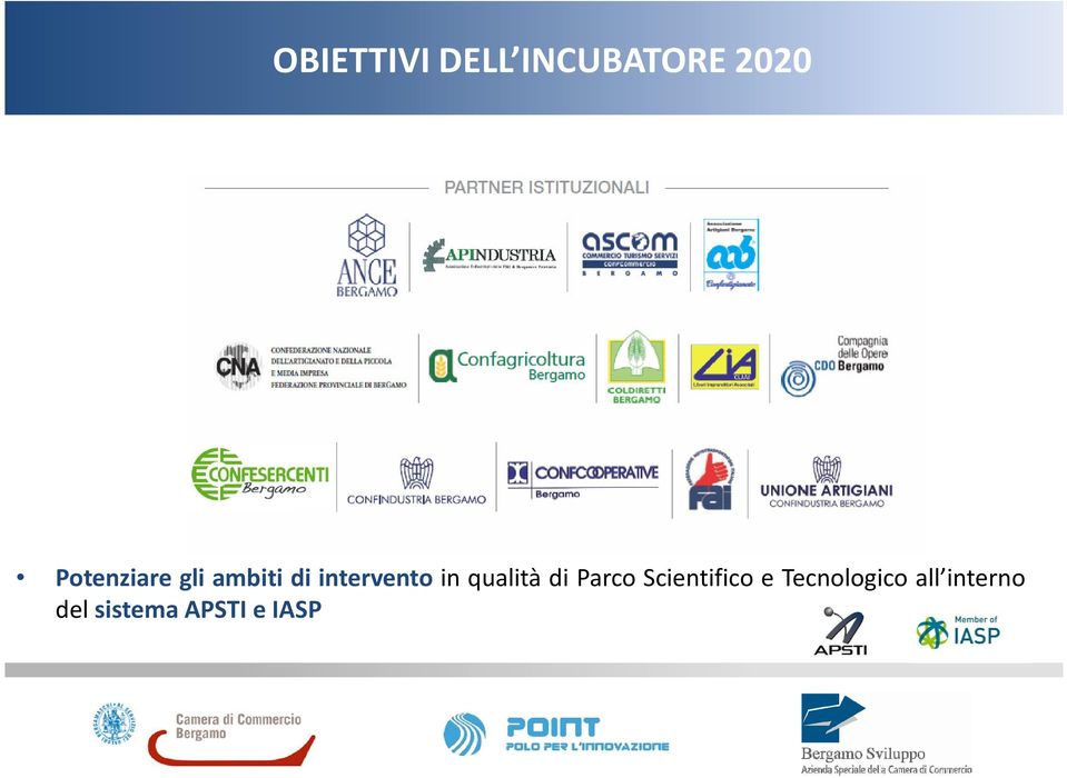 in qualità di Parco Scientifico e