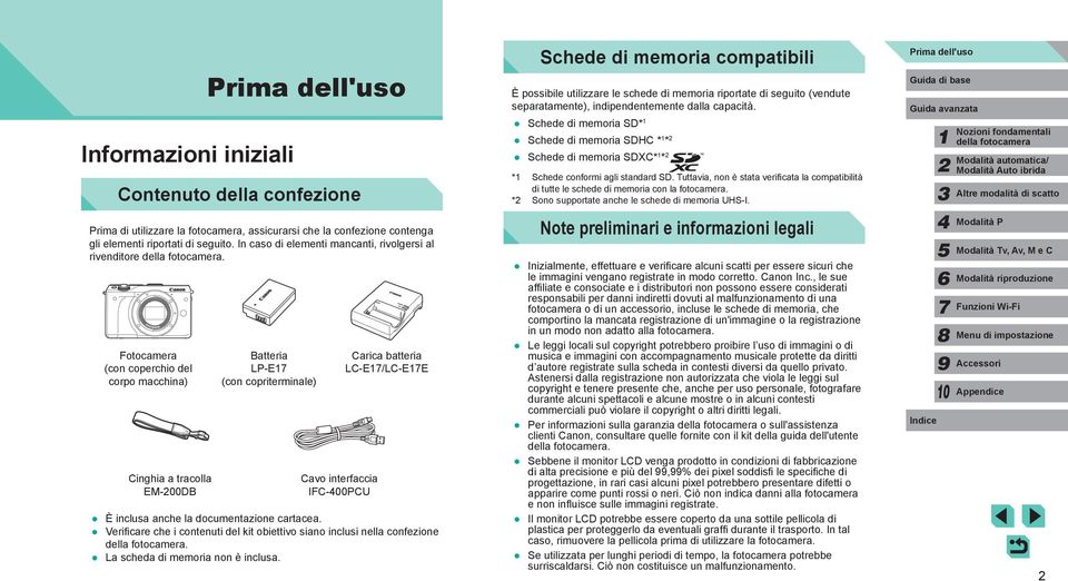 elementi riportati di seguito. In caso di elementi mancanti, rivolgersi al rivenditore.