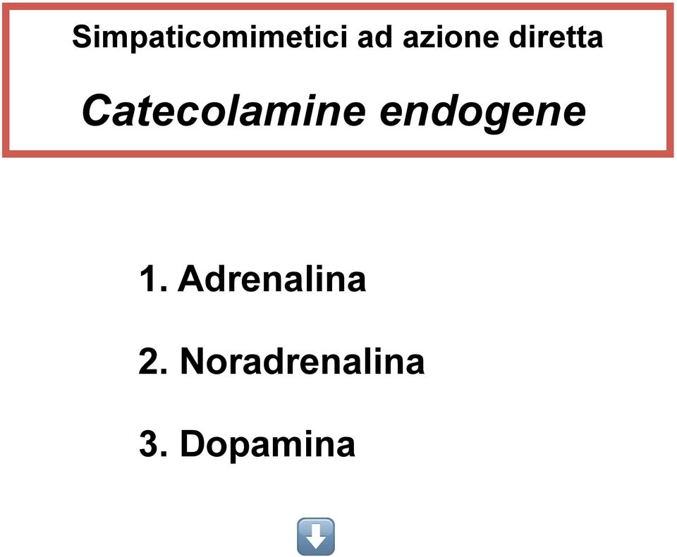 Catecolamine endogene 1.