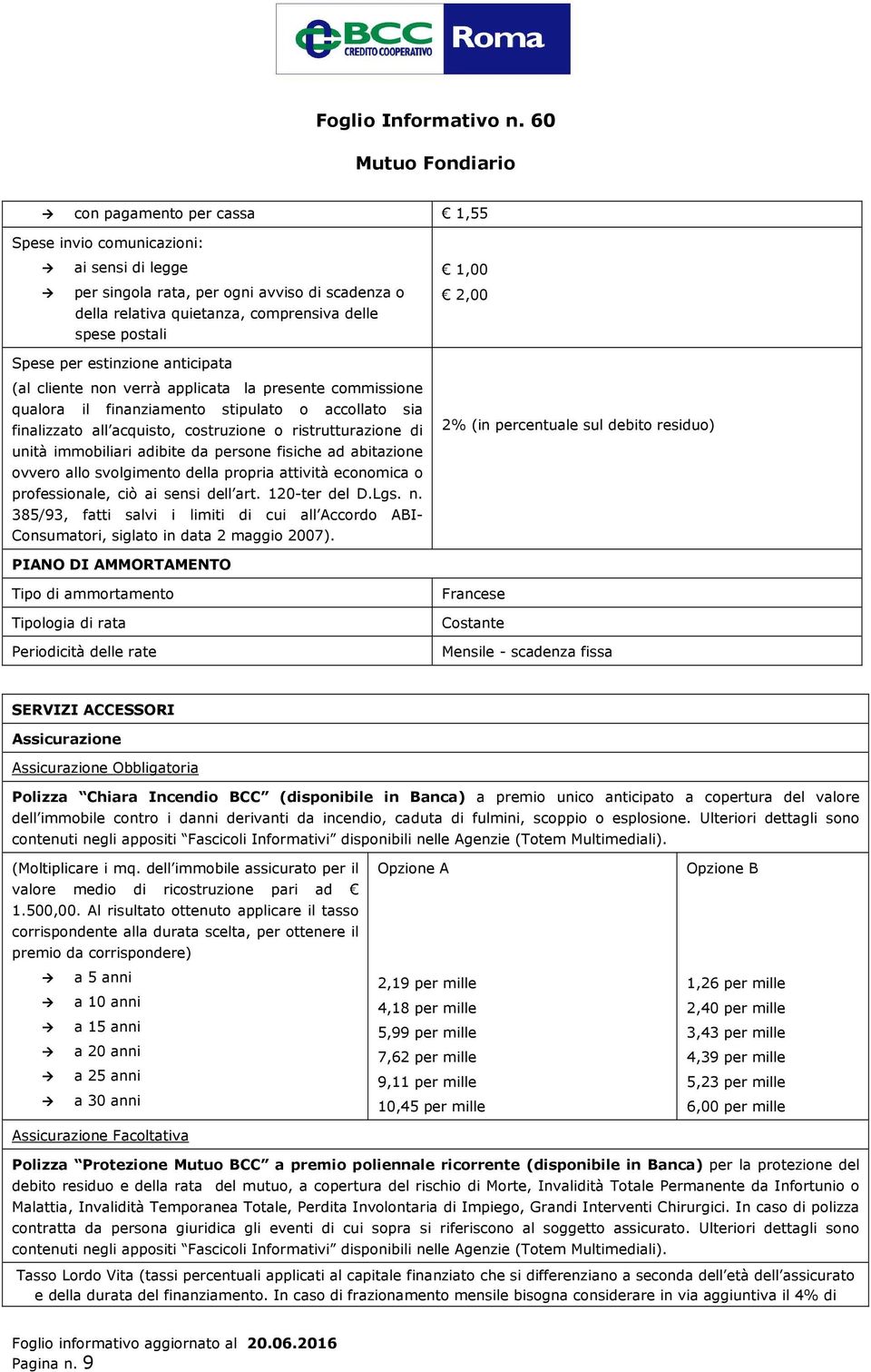 immobiliari adibite da persone fisiche ad abitazione ovvero allo svolgimento della propria attività economica o professionale, ciò ai sensi dell art. 120-ter del D.Lgs. n.