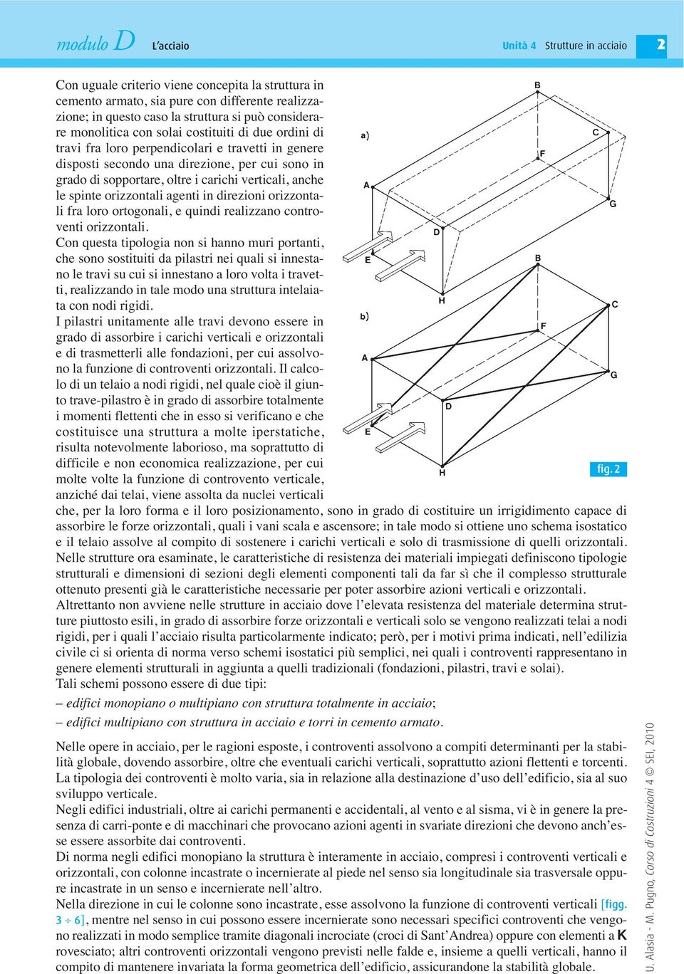 direzioni orizzontali fra loro ortogonali, e quindi realizzano controventi orizzontali.