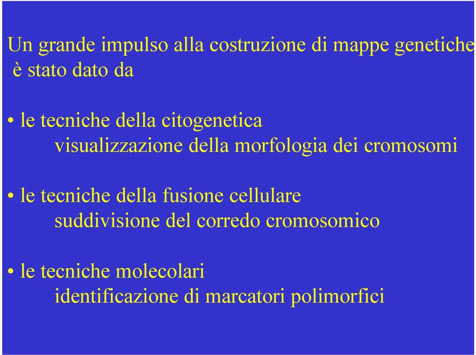 cromosomi le tecniche della fusione cellulare suddivisione del corredo