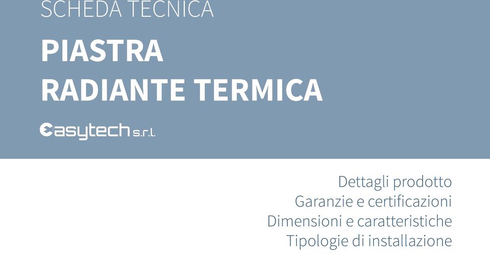 e certificazioni Dimensioni e