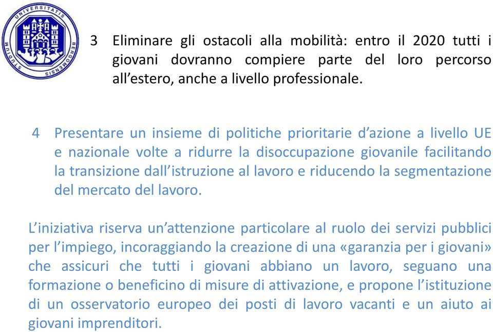 la segmentazione del mercato del lavoro.