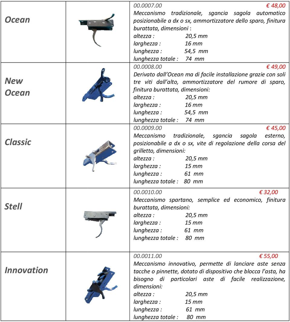 totale : 74 mm 00.0008.