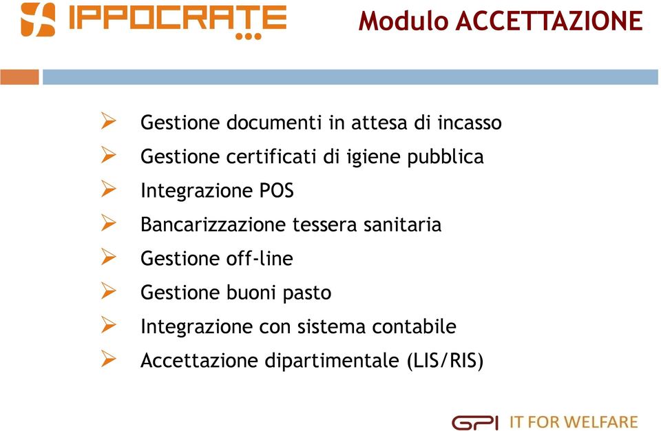 Bancarizzazione tessera sanitaria Gestione off-line Gestione