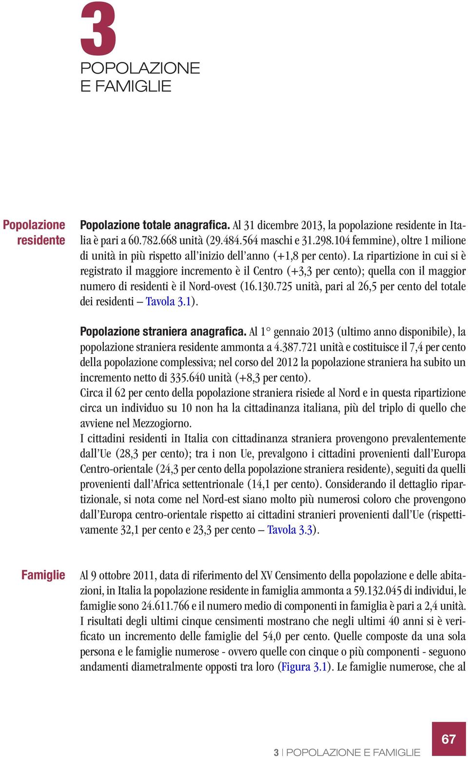 La ripartizione in cui si è registrato il maggiore incremento è il Centro (+3,3 per cento); quella con il maggior numero di residenti è il Nord-ovest (16.130.