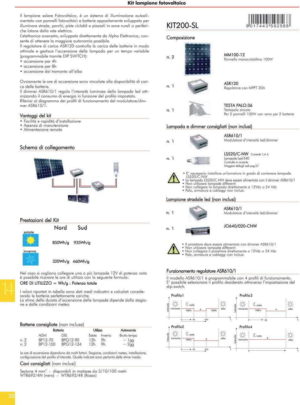 L elettronica avanzata, sviluppata direttamente da Alpha Elettronica, consente di ottenere la maggiore autonomia possibile.