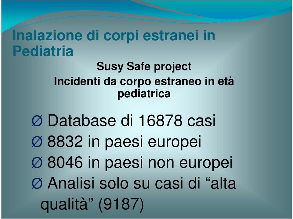 8832 in paesi europei Ø 8046 in paesi non