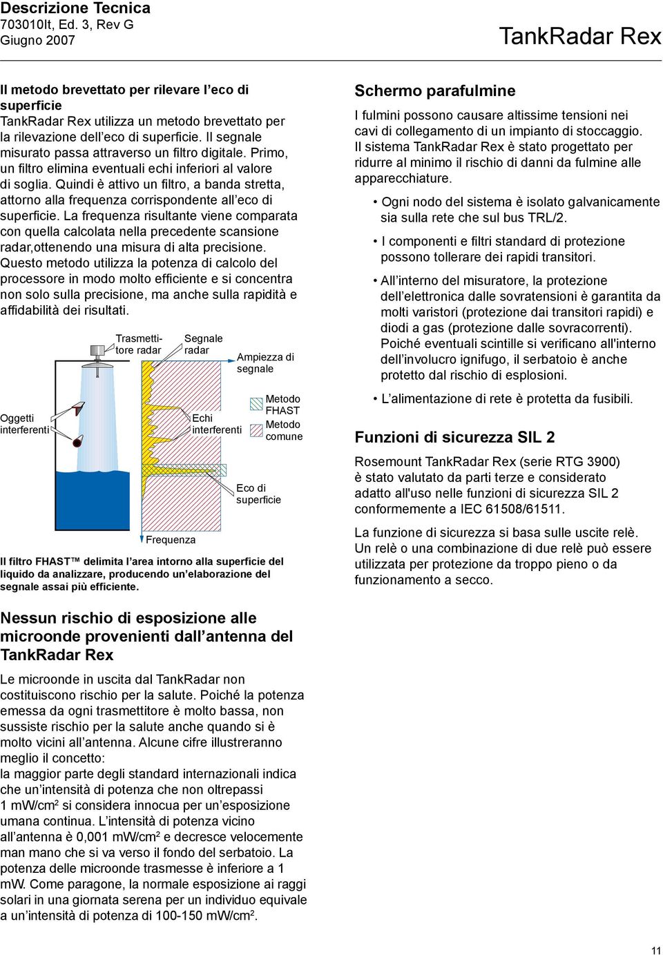 Quindi è attivo un filtro, a banda stretta, attorno alla frequenza corrispondente all eco di superficie.