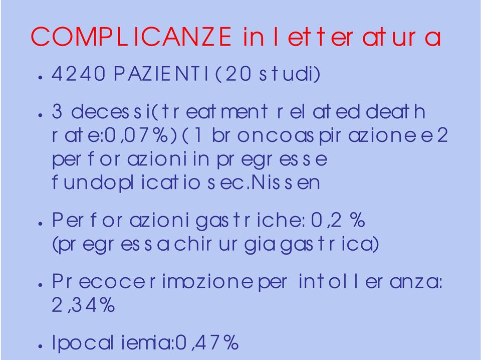 pregresse fundoplicatio sec.