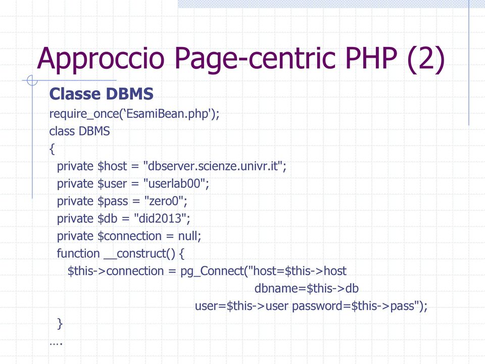 it"; private $user = "userlab00"; private $pass = "zero0"; private $db = "did2013"; private