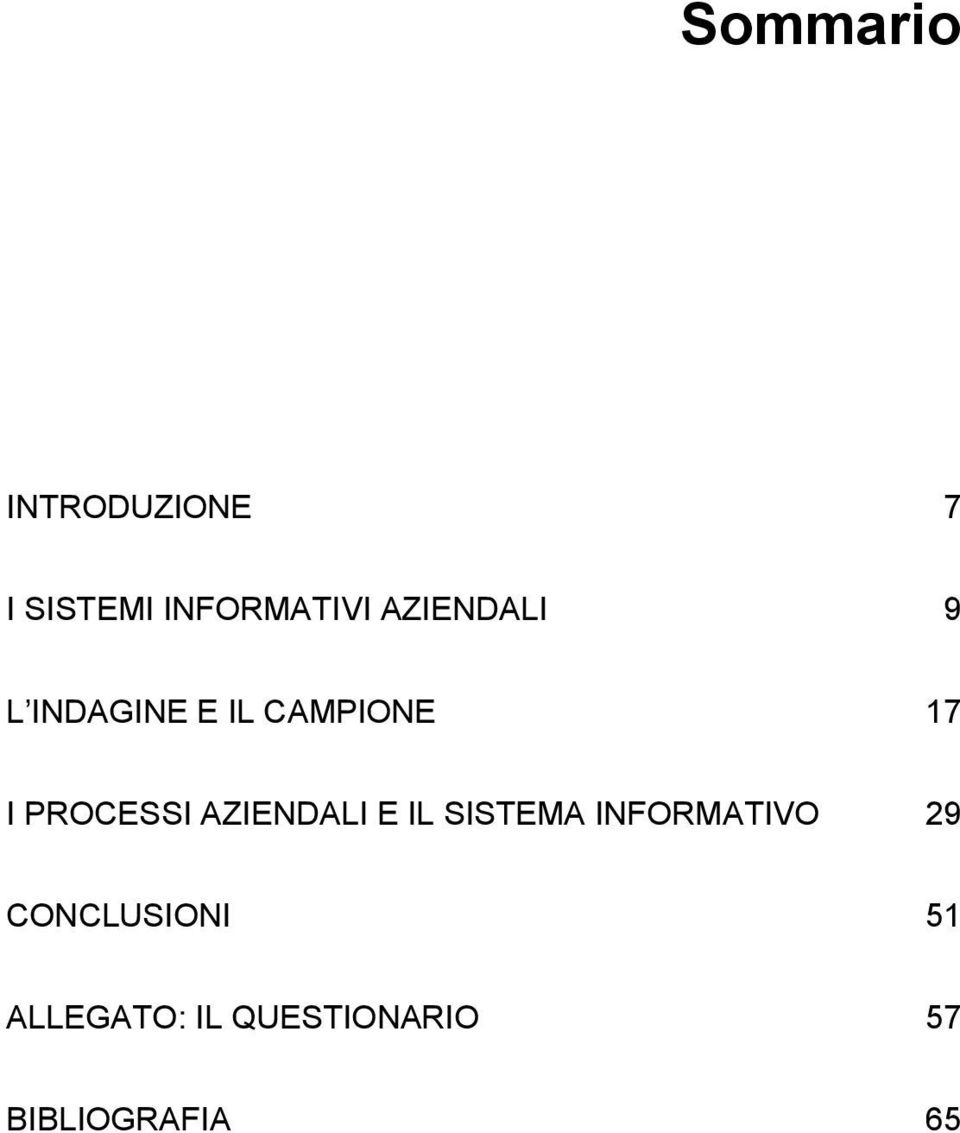 PROCESSI AZIENDALI E IL SISTEMA INFORMATIVO 29