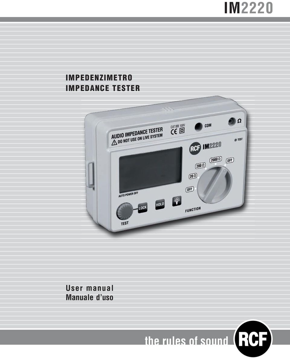 IMPEDANCE TESTER