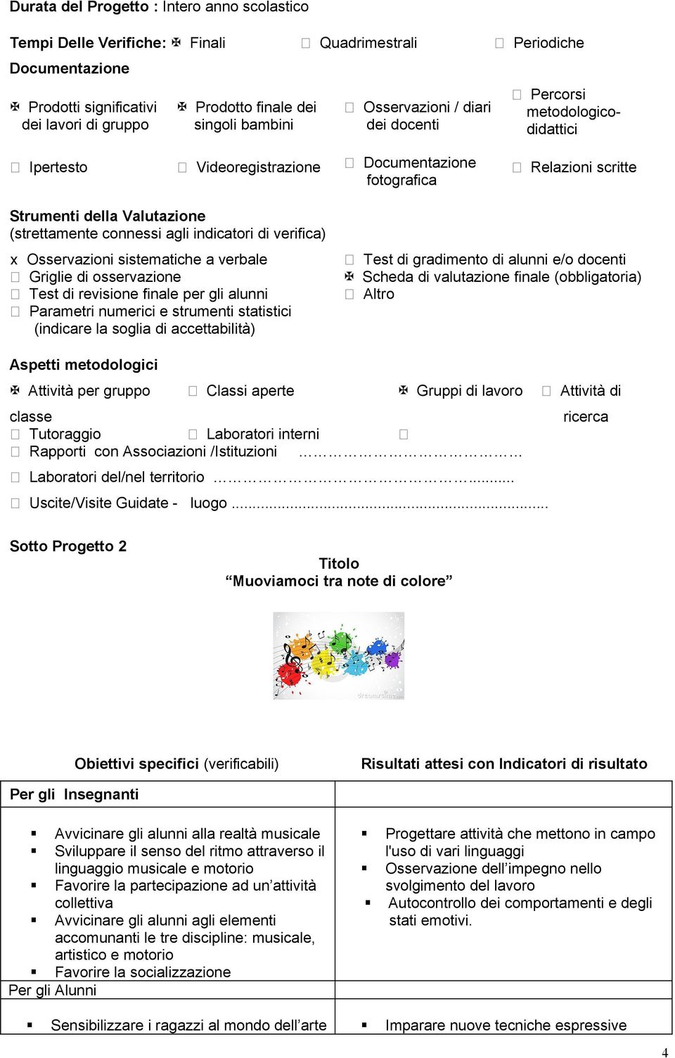 indicatori di verifica) Osservazioni sistematiche a verbale Griglie di osservazione Test di revisione finale per gli alunni Parametri numerici e strumenti statistici (indicare la soglia di