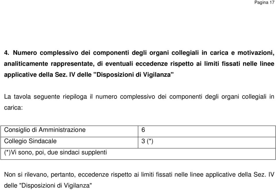 ai limiti fissati nelle linee applicative della Sez.