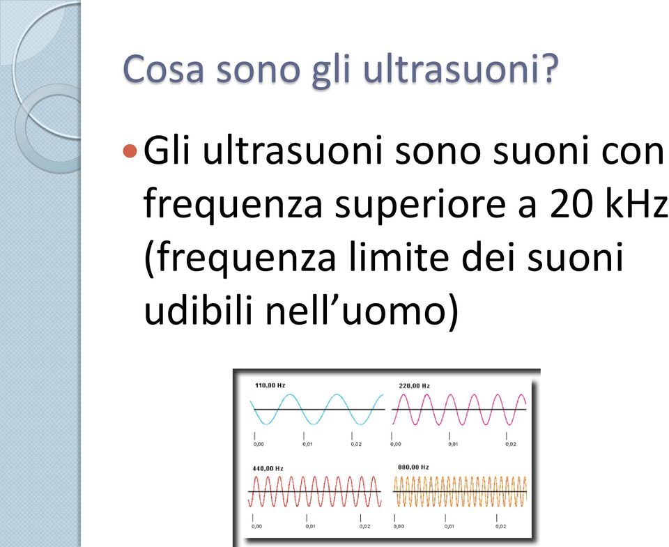 frequenza superiore a 20 khz