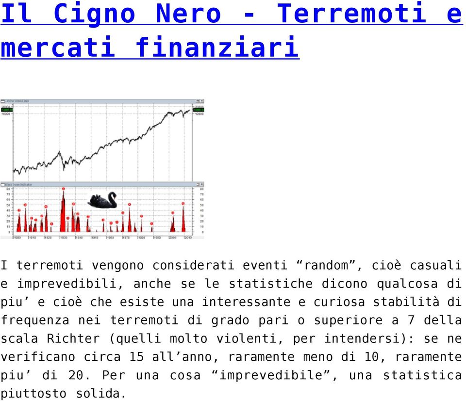 frequenza nei terremoti di grado pari o superiore a 7 della scala Richter (quelli molto violenti, per intendersi): se ne