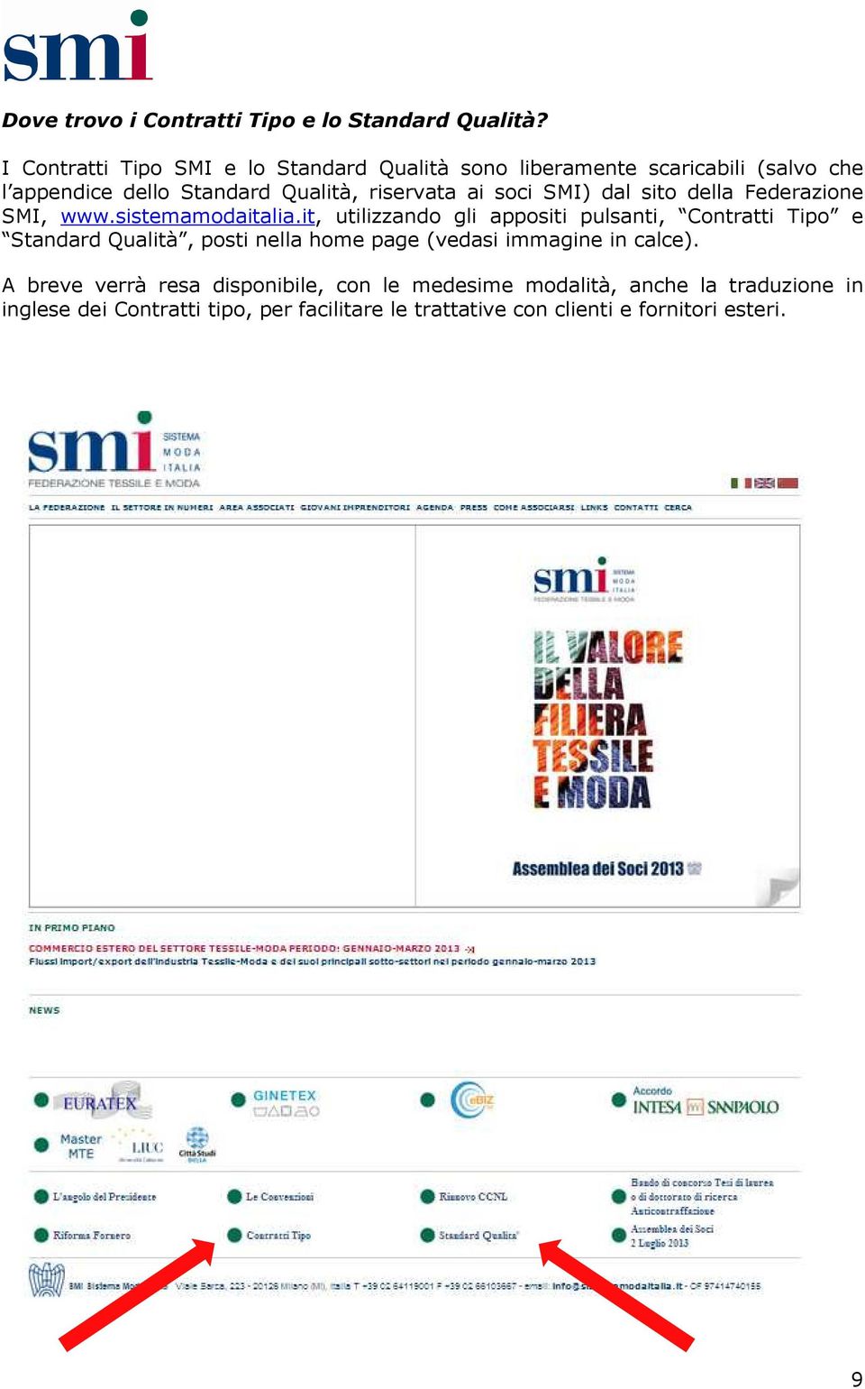 soci SMI) dal sito della Federazione SMI, www.sistemamodaitalia.