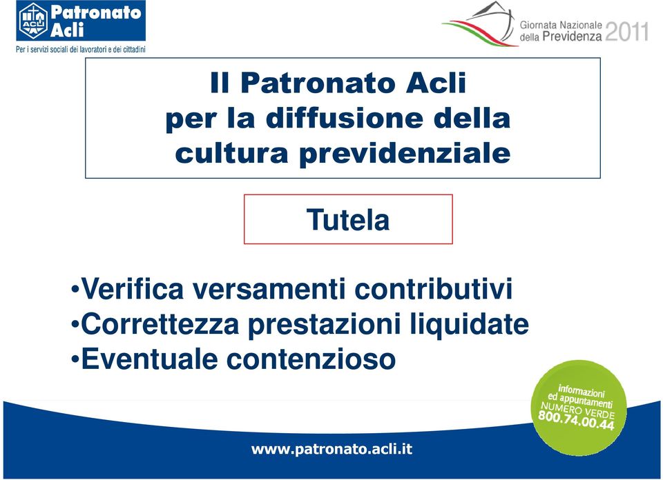 Verifica versamenti contributivi