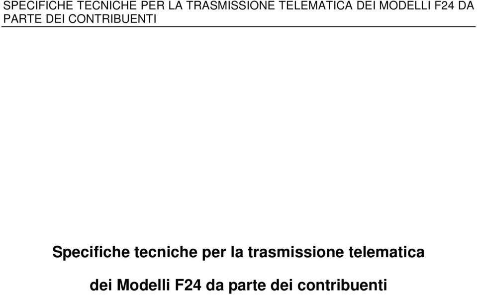 trasmissione telematica dei