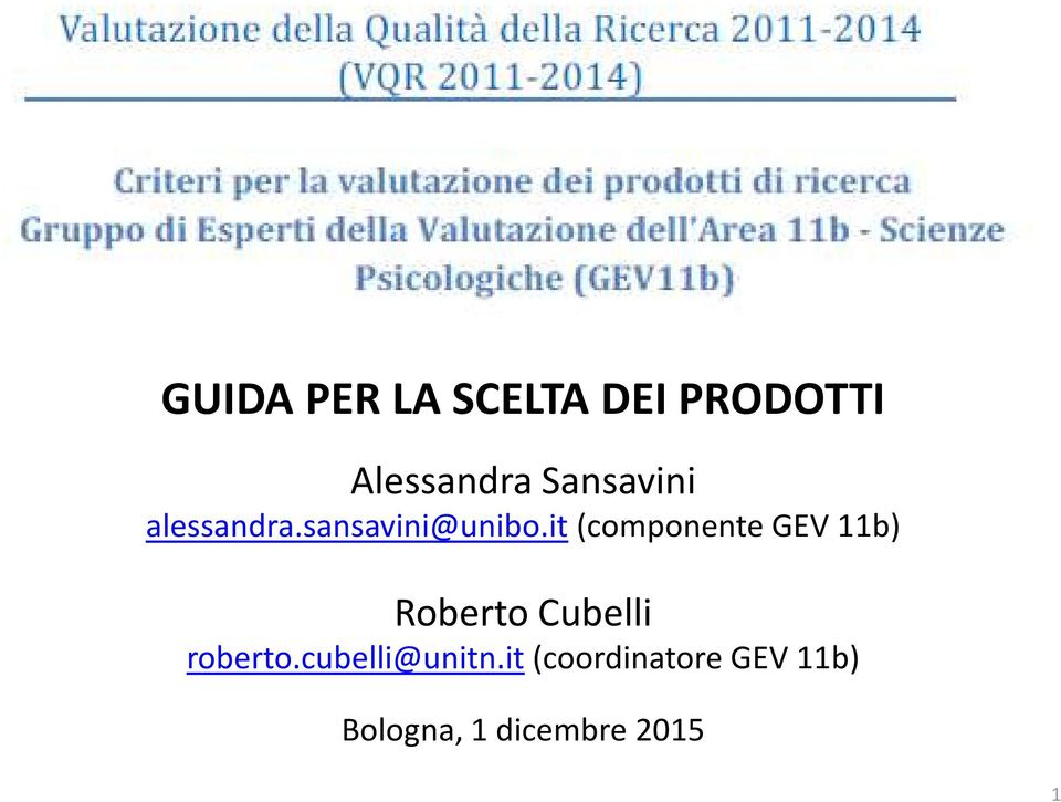 it (componente GEV 11b) Roberto Cubelli roberto.
