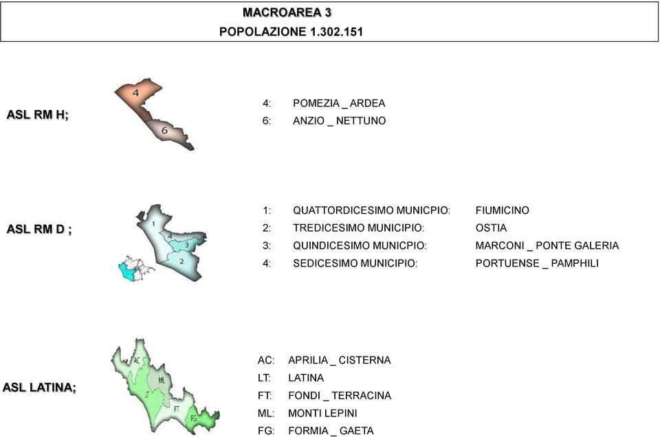 MUNICPIO: FIUMICINO 2: TREDICESIMO MUNICIPIO: OSTIA 3: QUINDICESIMO MUNICPIO: MARCONI _