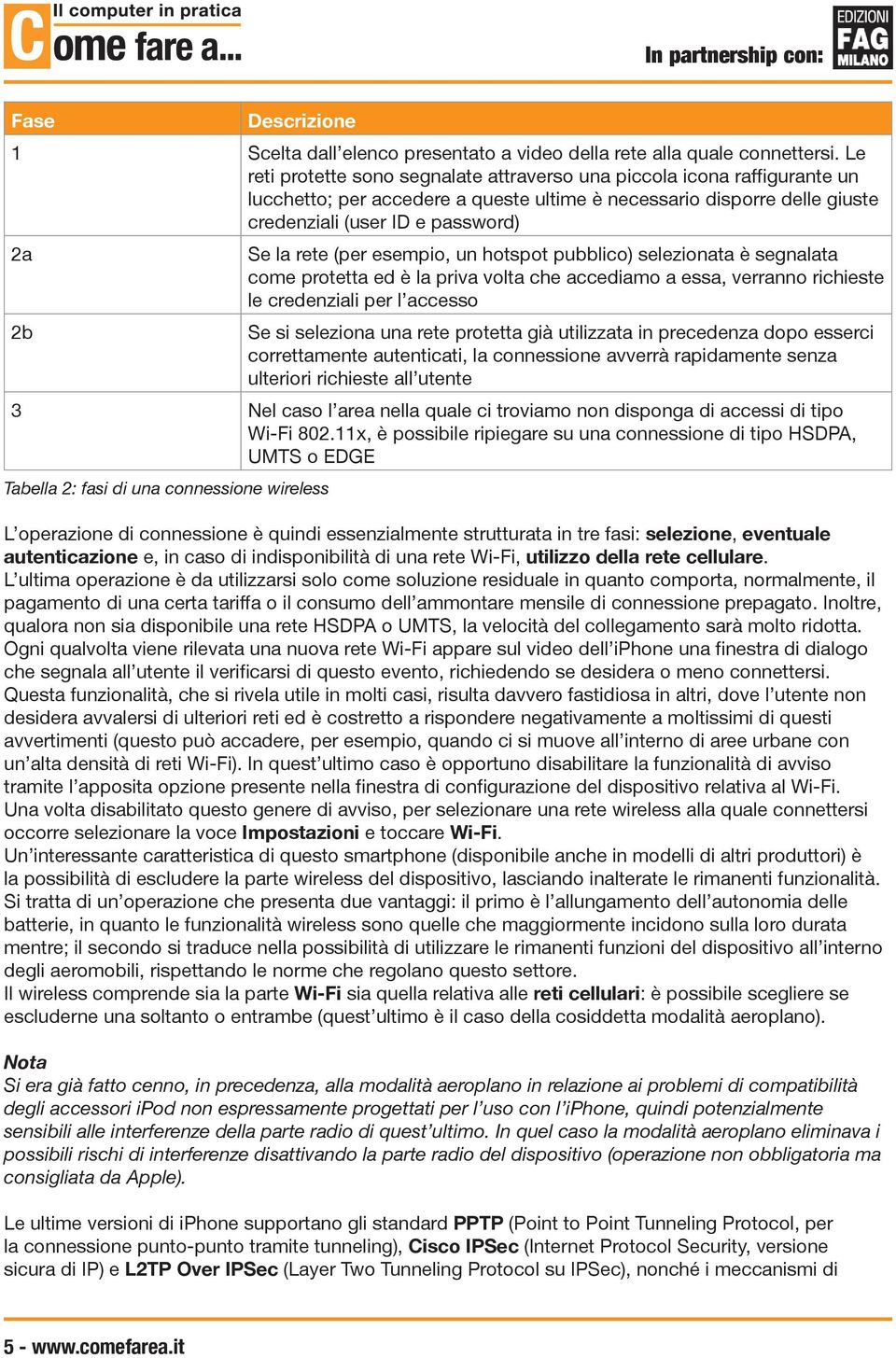 (per esempio, un hotspot pubblico) selezionata è segnalata come protetta ed è la priva volta che accediamo a essa, verranno richieste le credenziali per l accesso 2b Se si seleziona una rete protetta