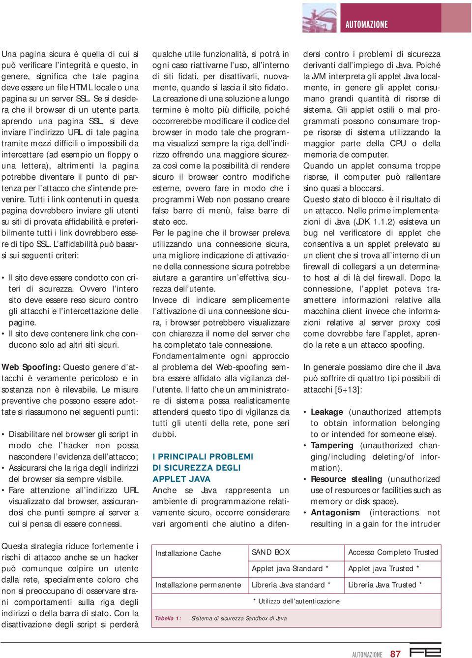 una lettera), altrimenti la pagina potrebbe diventare il punto di partenza per l attacco che s intende prevenire.