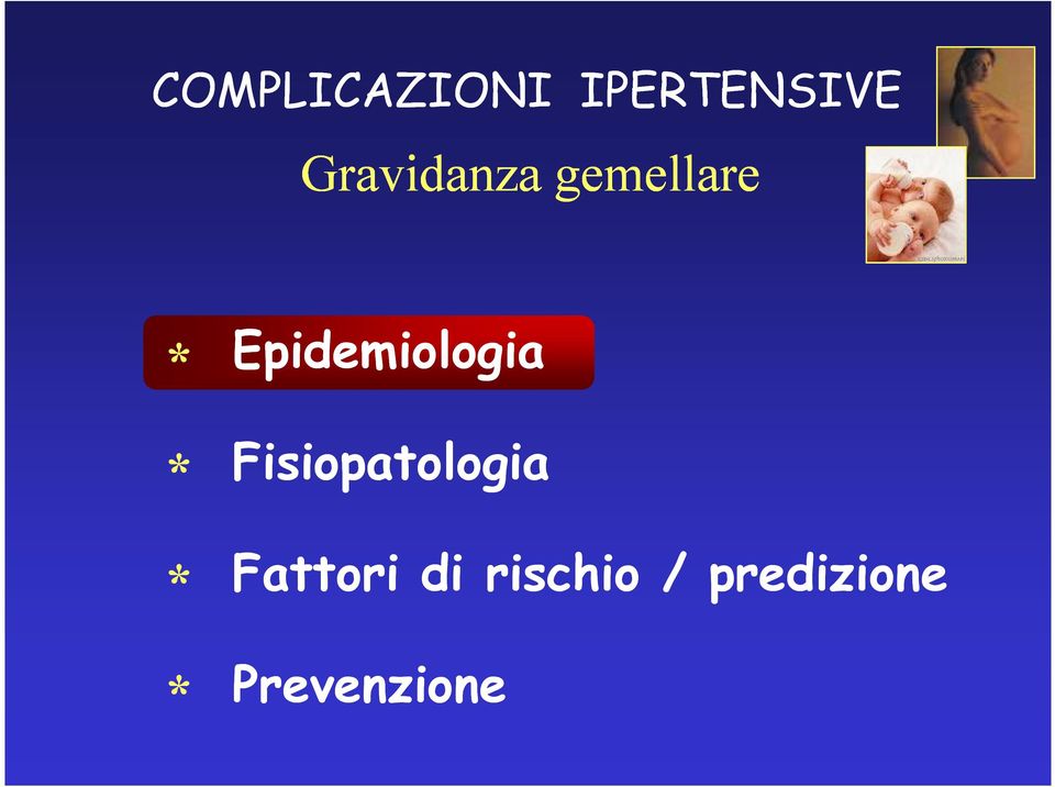 Epidemiologia Fisiopatologia