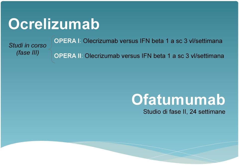 OPERA II:  Ofatumumab Studio di fase II, 24