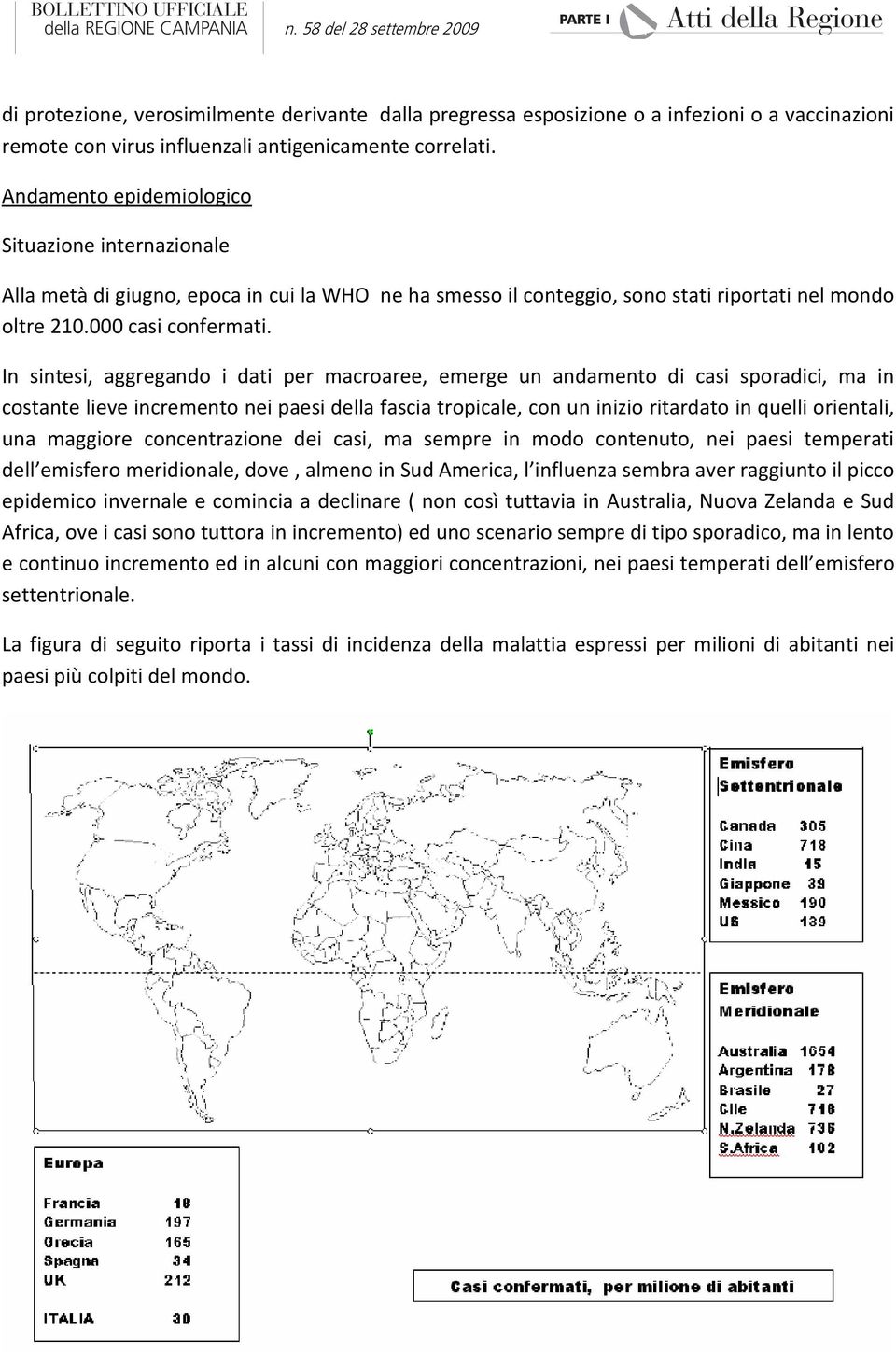 In sintesi, aggregando i dati per macroaree, emerge un andamento di casi sporadici, ma in costante lieve incremento nei paesi della fascia tropicale, con un inizio ritardato in quelli orientali, una