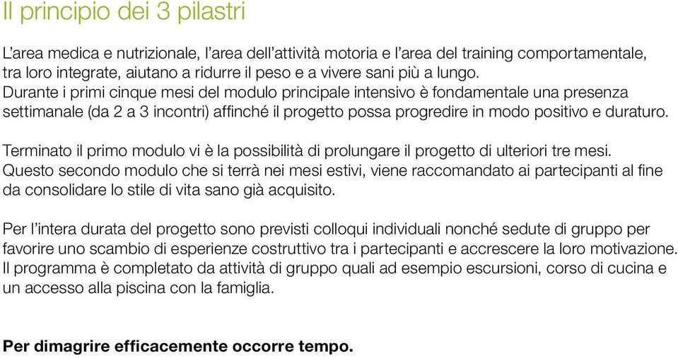 Terminato il primo modulo vi è la possibilità di prolungare il progetto di ulteriori tre mesi.