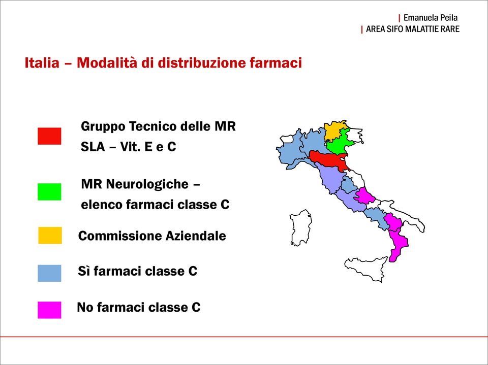 E e C MR Neurologiche elenco farmaci classe C