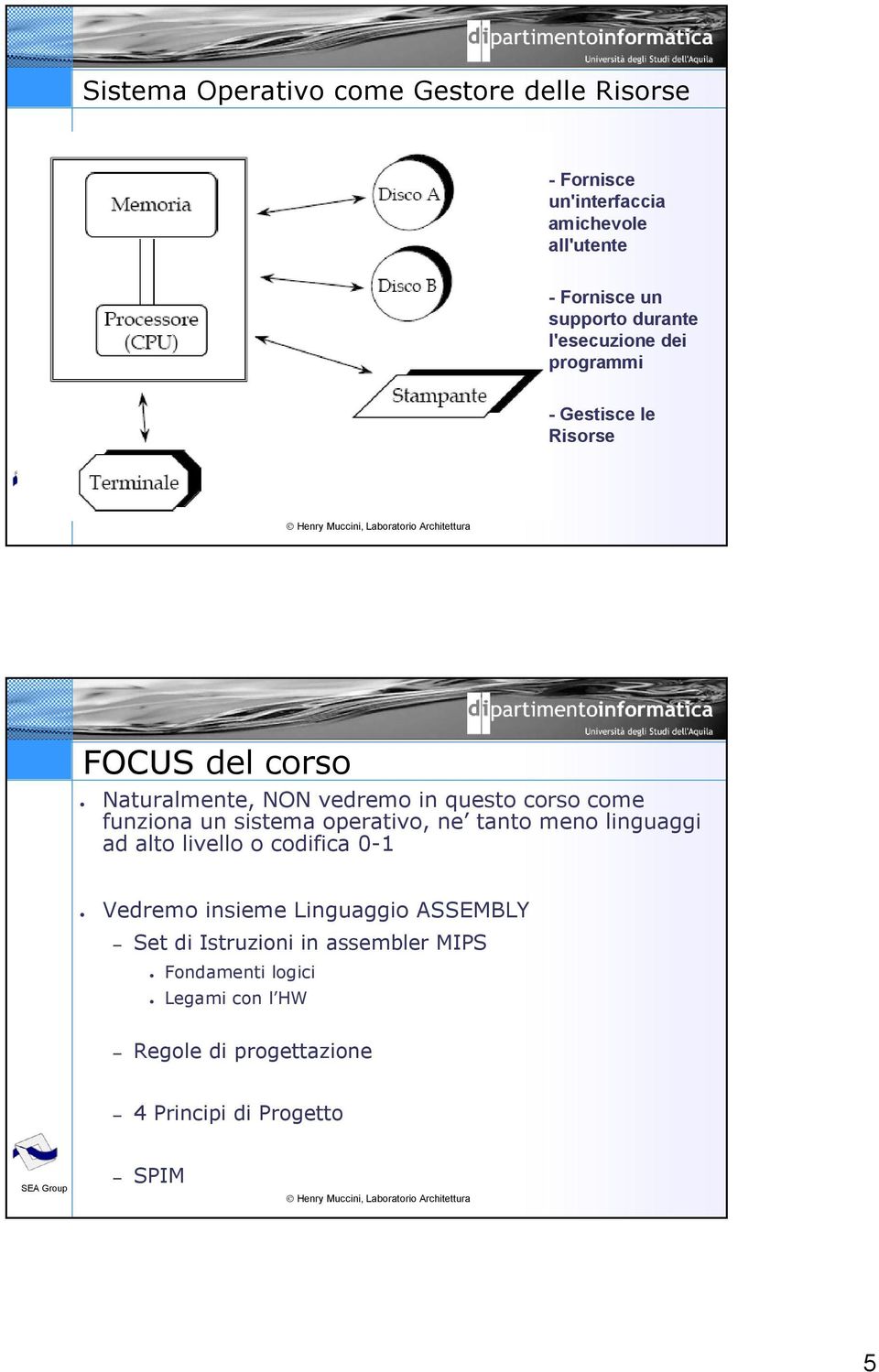 funziona un sistema operativo, ne tanto meno linguaggi ad alto livello o codifica 0-1 Vedremo insieme Linguaggio ASSEMBLY