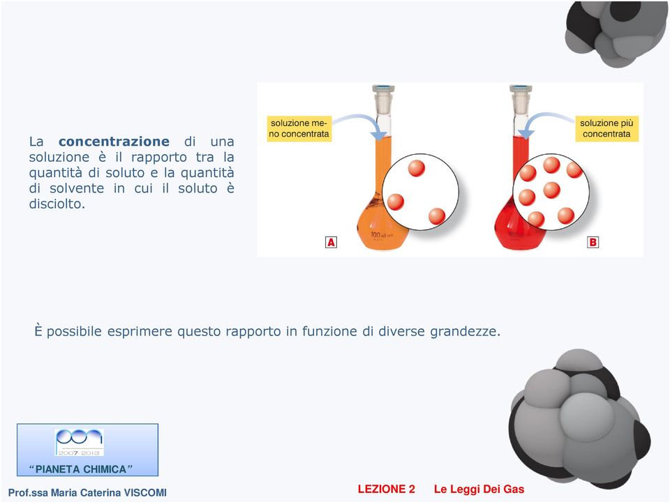 solvente in cui il soluto è disciolto.