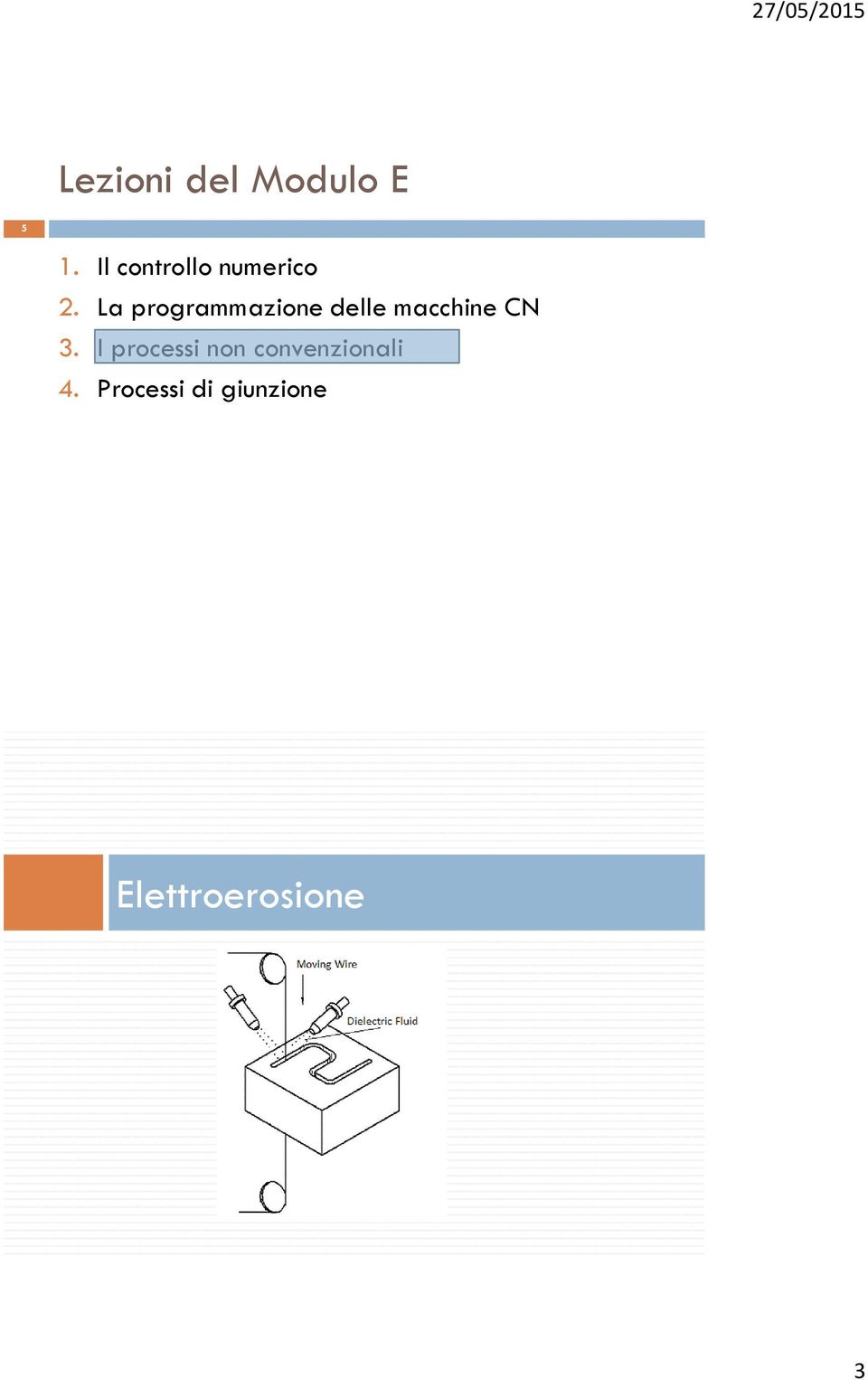 La programmazione delle macchine CN 3.