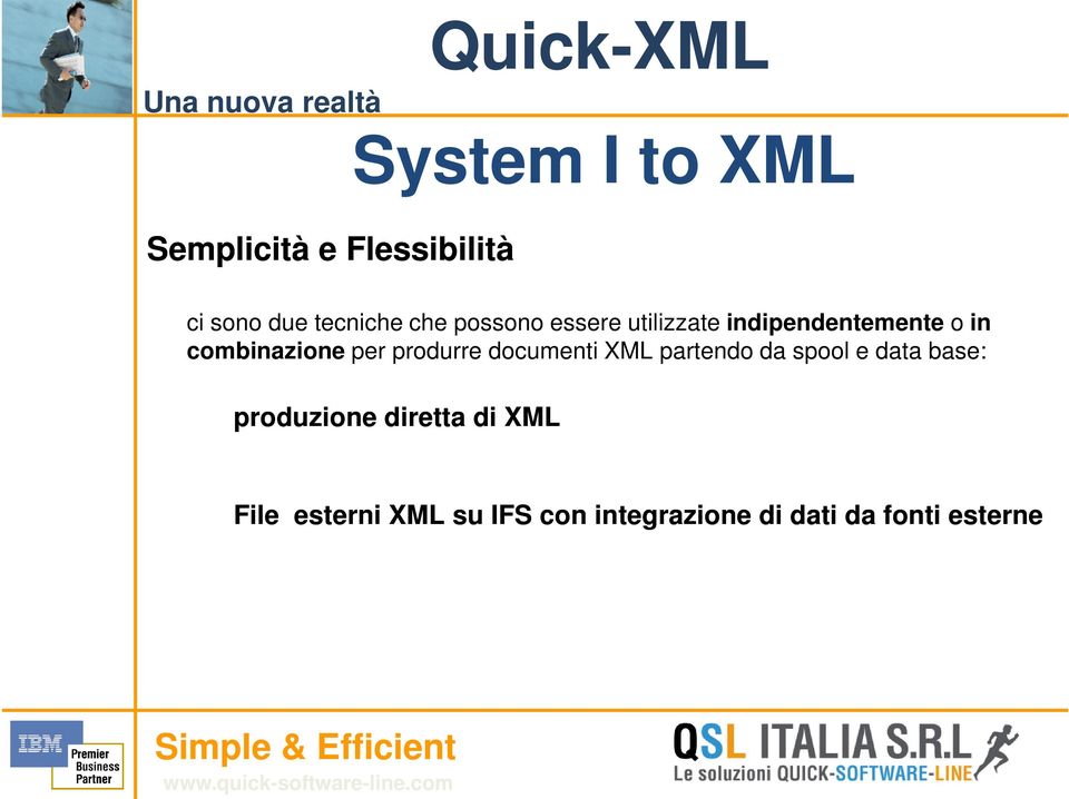produrre documenti XML partendo da spool e data base: produzione