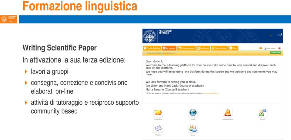 consegna, correzione e condivisione elaborati on-line