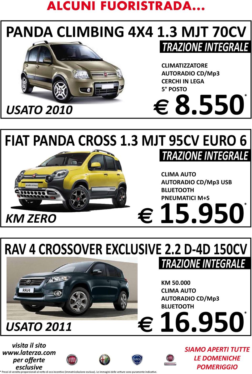 550* FIAT PANDA CROSS 1.