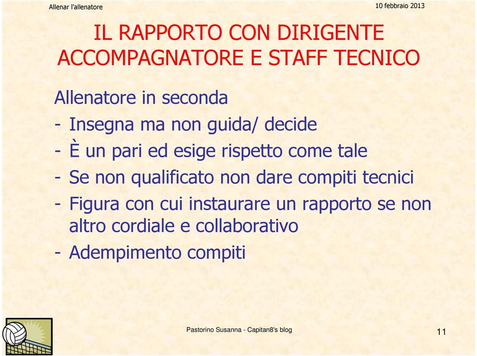 tale - Se non qualificato non dare compiti tecnici - Figura con cui