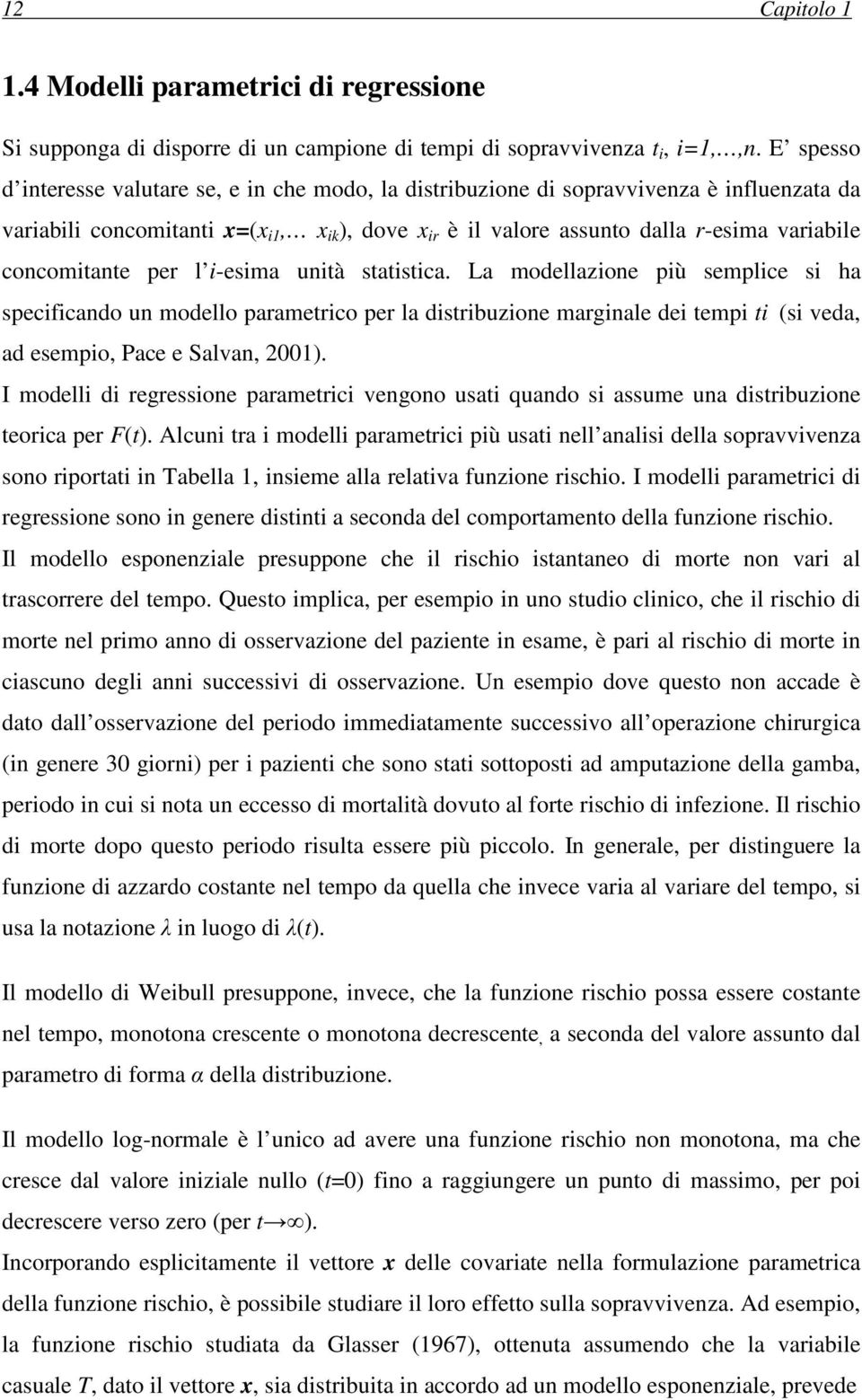 concomitante per l i-esima unità statistica.