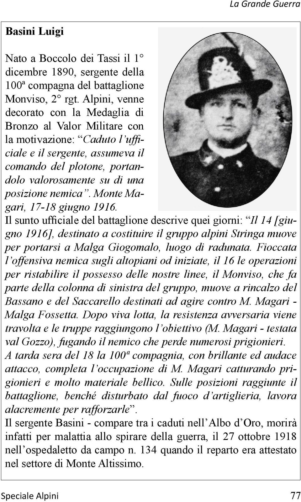 nemica. Monte Magari, 17-18 giugno 1916.