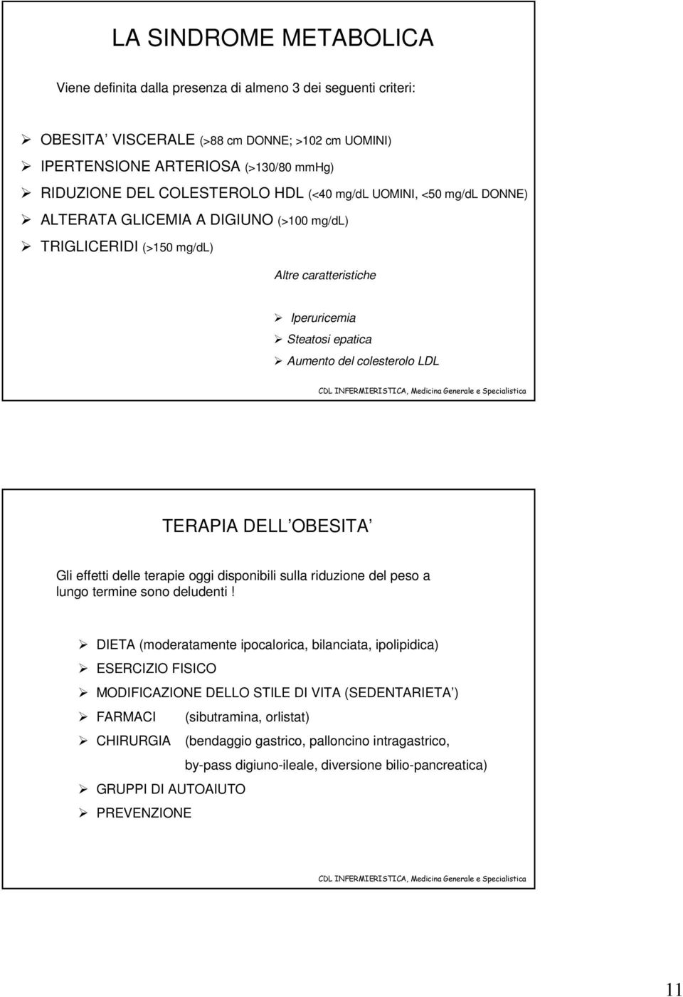 OBESITA Gli effetti delle terapie oggi disponibili sulla riduzione del peso a lungo termine sono deludenti!