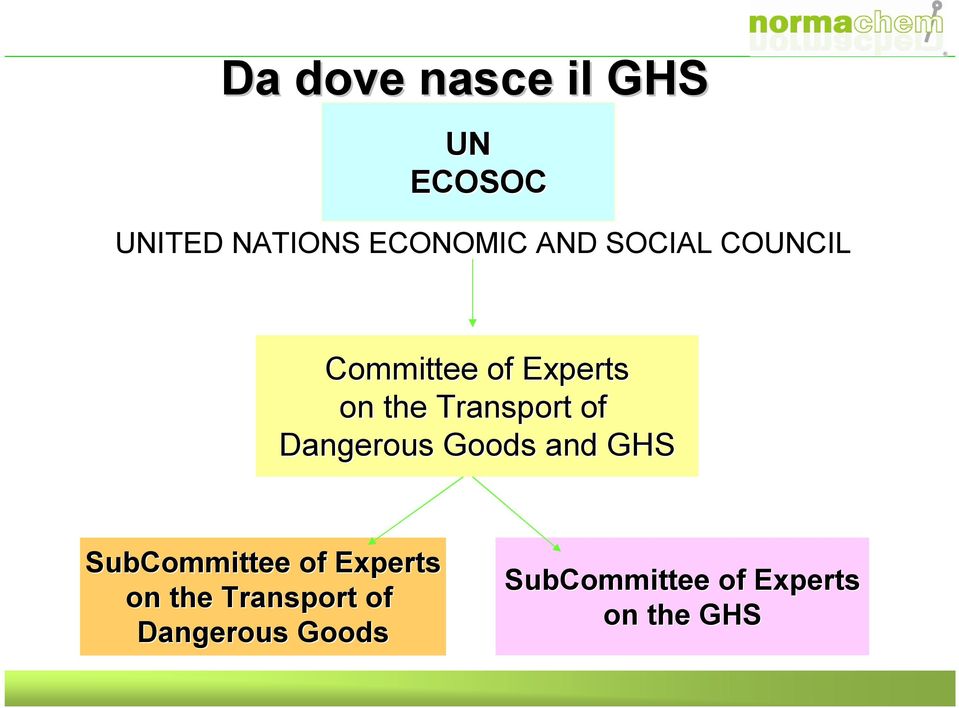 Dangerous Goods and GHS SubCommittee of Experts on the