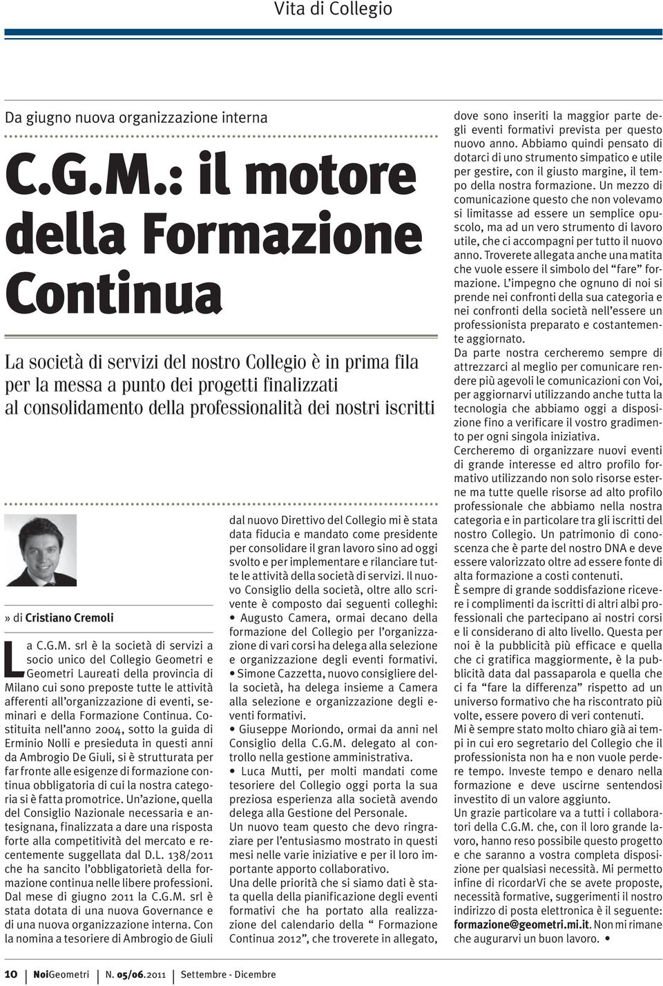 iscritti» di Cristiano Cremoli La C.G.M.